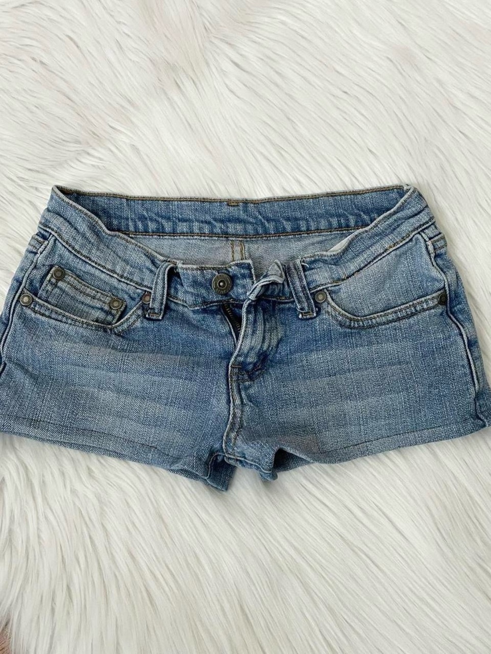 Vintage Y2K micro mini jean shorts by Denim Attitude